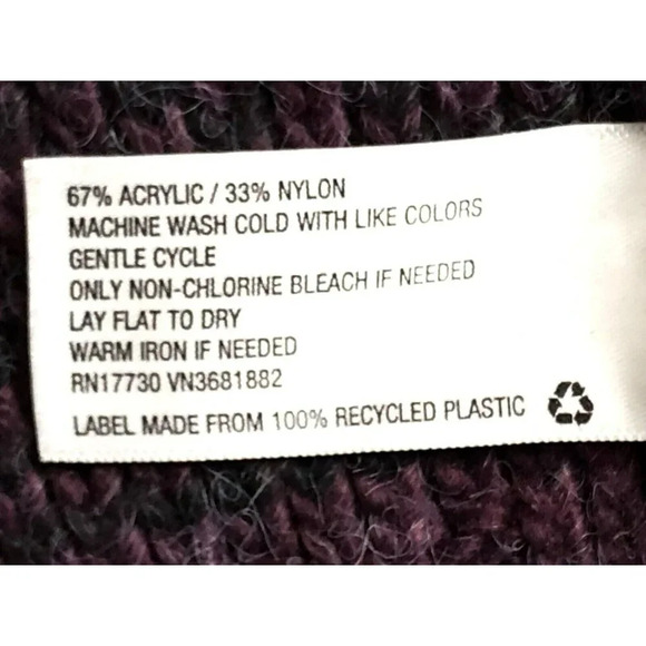 Knox Rose Duster Open Cardigan sz S Chunky Knit Long Sleeve Grays Purple - Picture 7 of 7